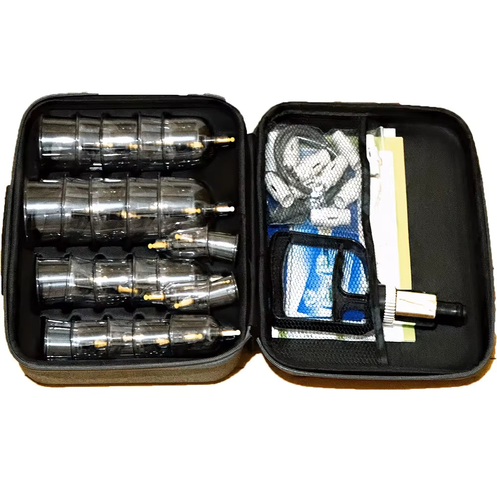 24PCS Vacuum Cupping Set with Hand Pump
