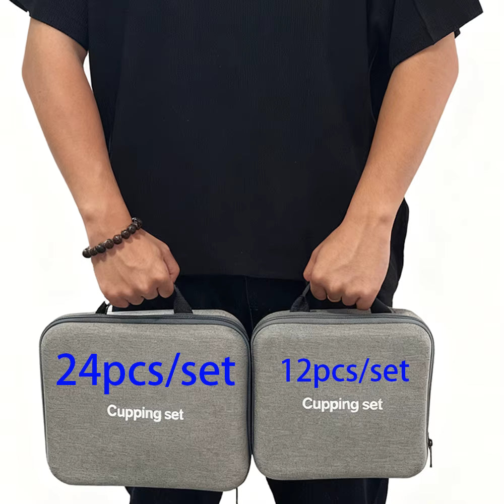 24PCS Vacuum Cupping Set with Hand Pump